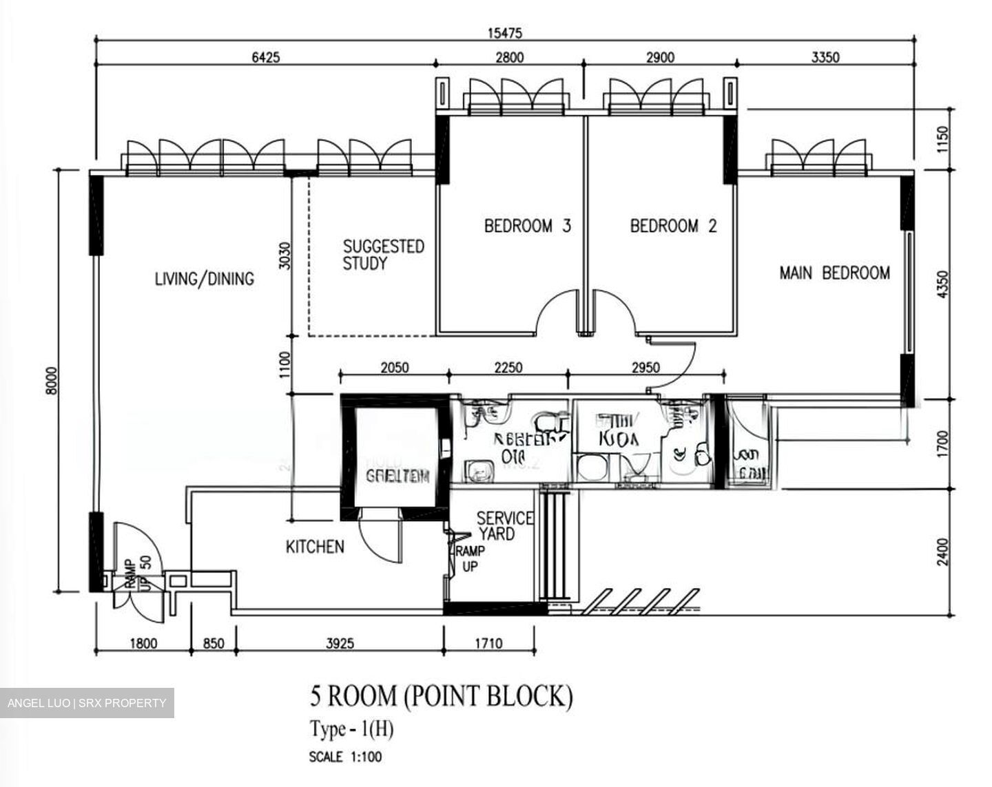 Blk 318C Yishun Greenwalk (Yishun), HDB 5 Rooms #583026041
